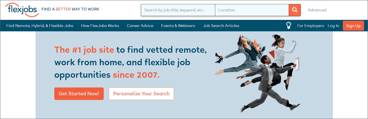 flexjobs homepage