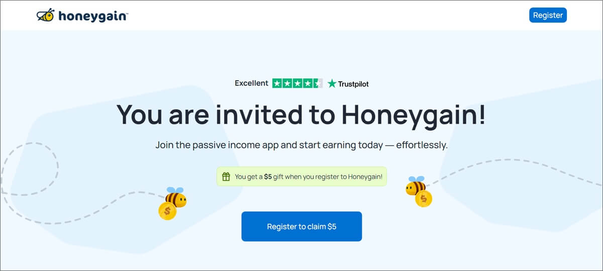 get paid from honeygain