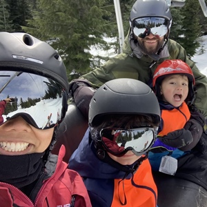 skiing with the fam