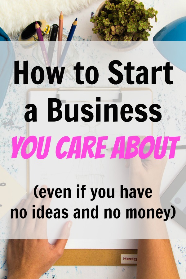 start a business you care about