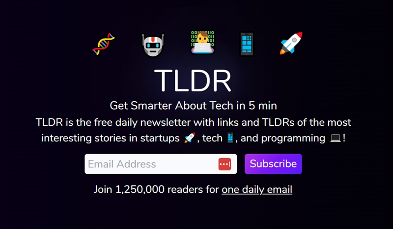 tldr tech newsletter