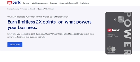 us bank business altitude power world elite mastercard