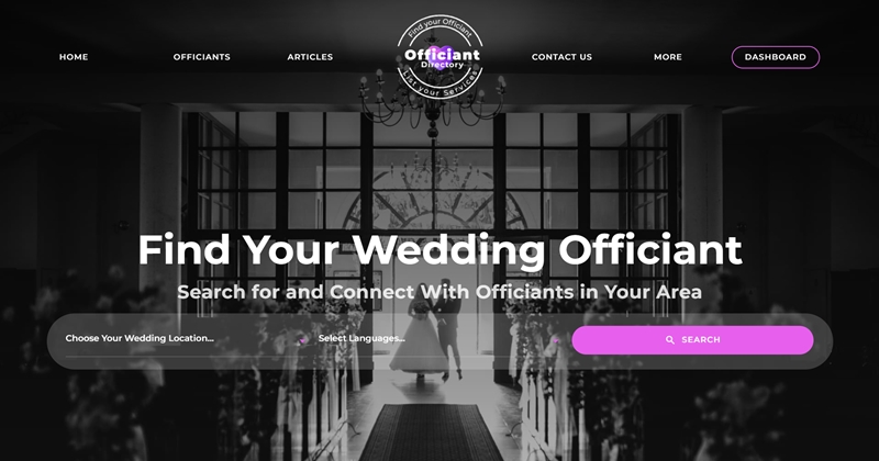 wedding officiant directory